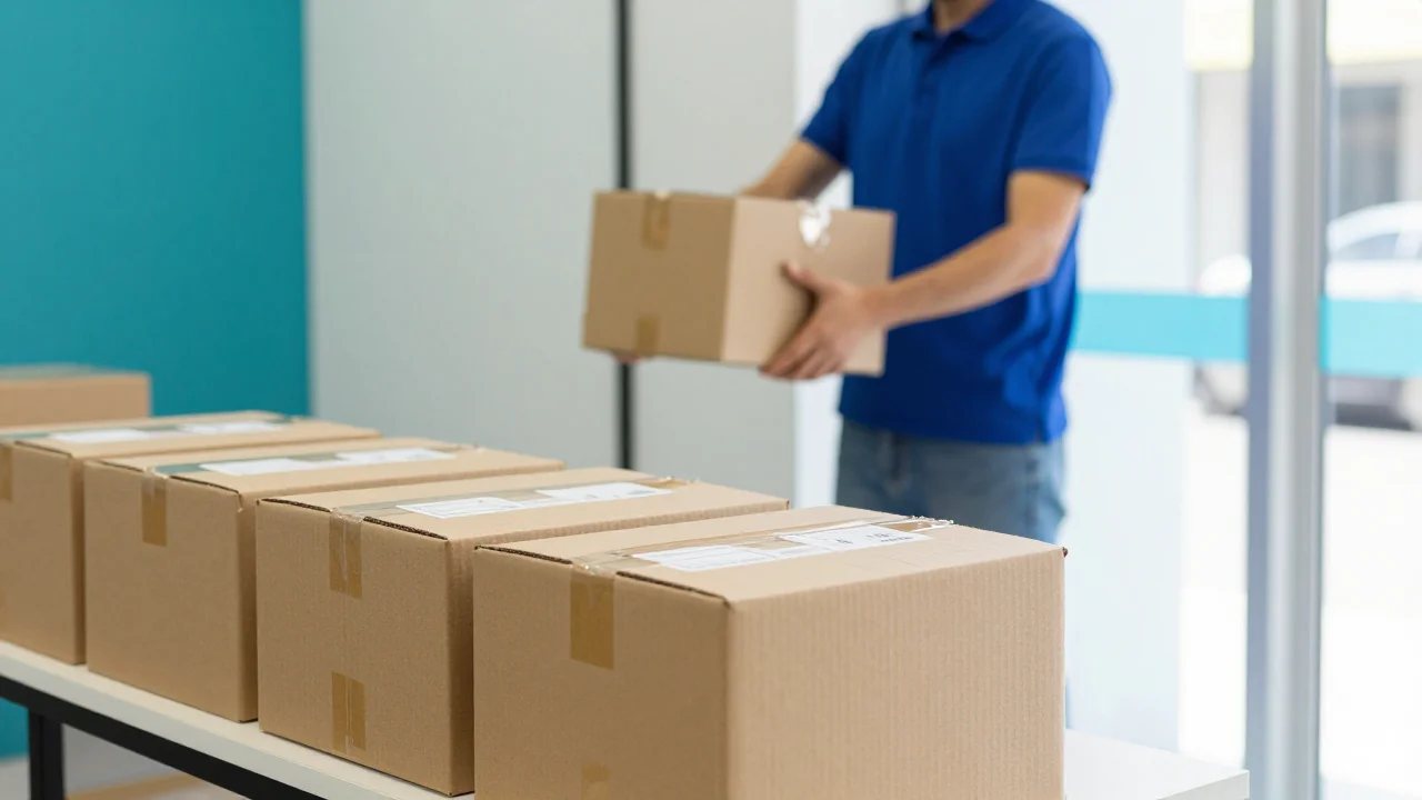 Paketlenmiş siparişler ve kargo teslimatı